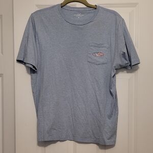 Vineyard Vines Blue Short Sleeve Tee Classic Crew Neck